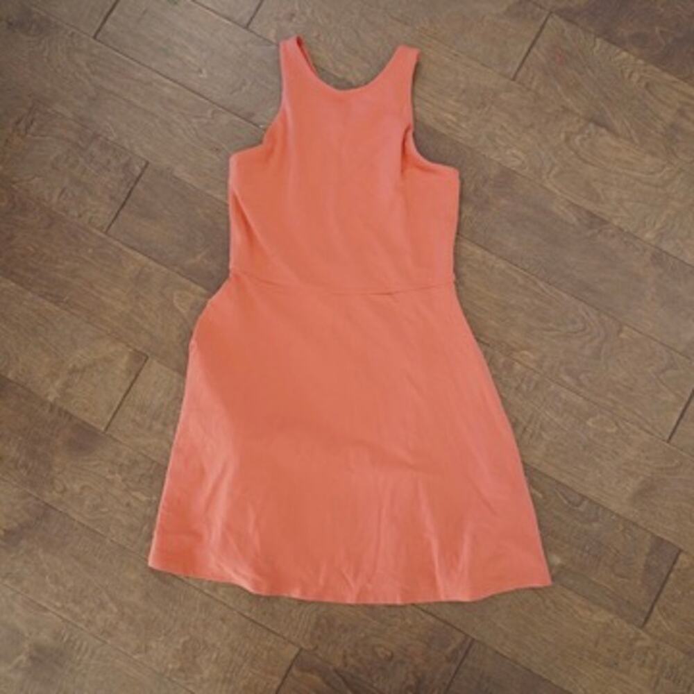Athleta The Conscious Sleeveless Pullover Dress Peach Womens Size Small